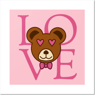 bear in love Posters and Art